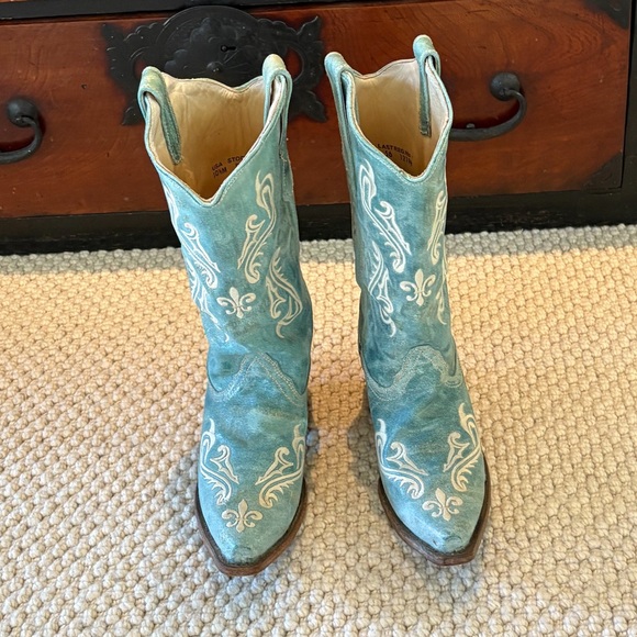 Vintage Cowgirl Cowboy Boots - Suede Corral - Picture 5 of 5